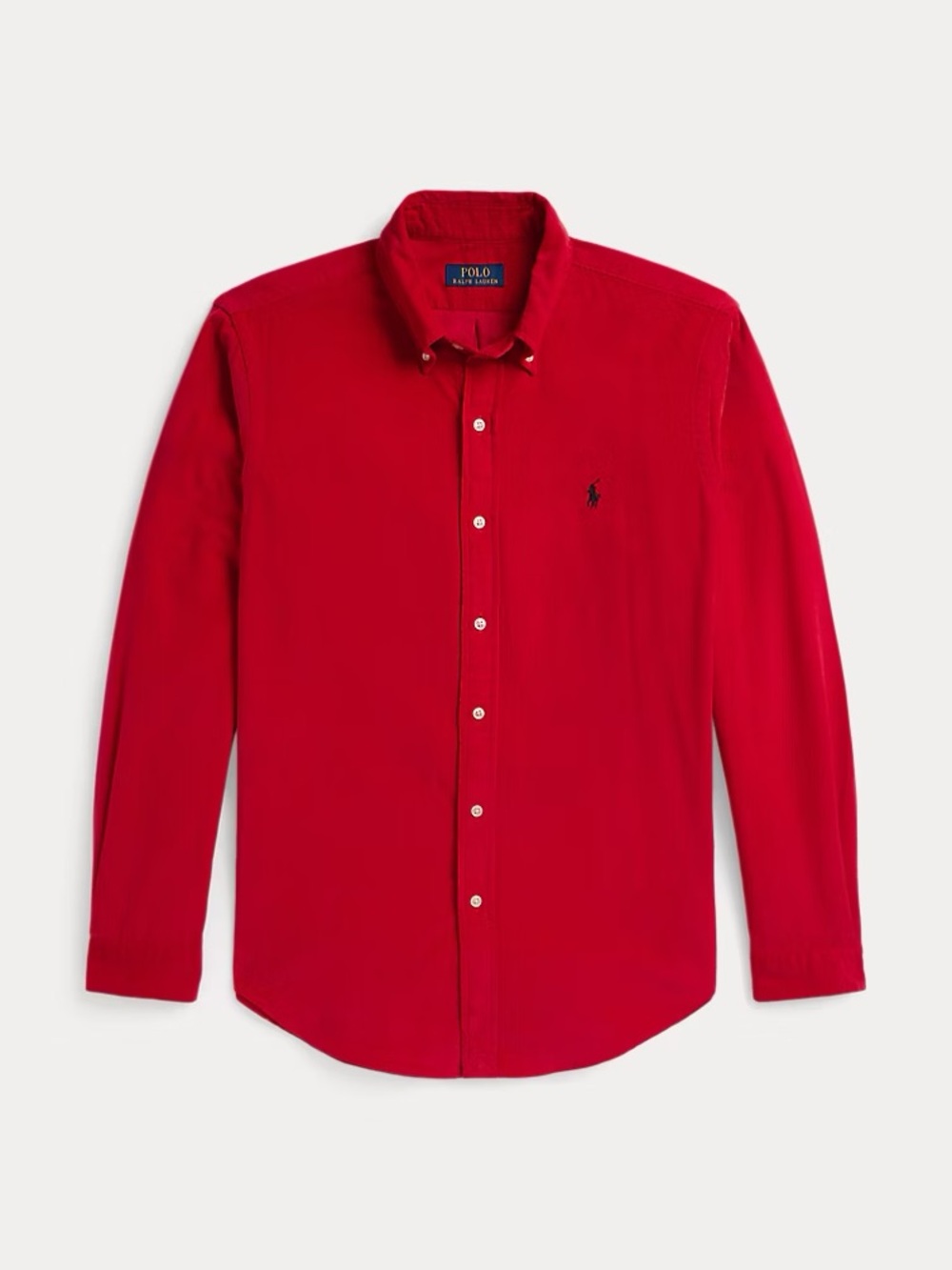 Polo by Ralph Lauren Bright Red Long-Sleeve Button-Down Shirt